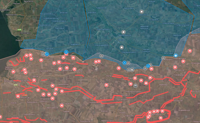 Схема укреплений ВС РФ.