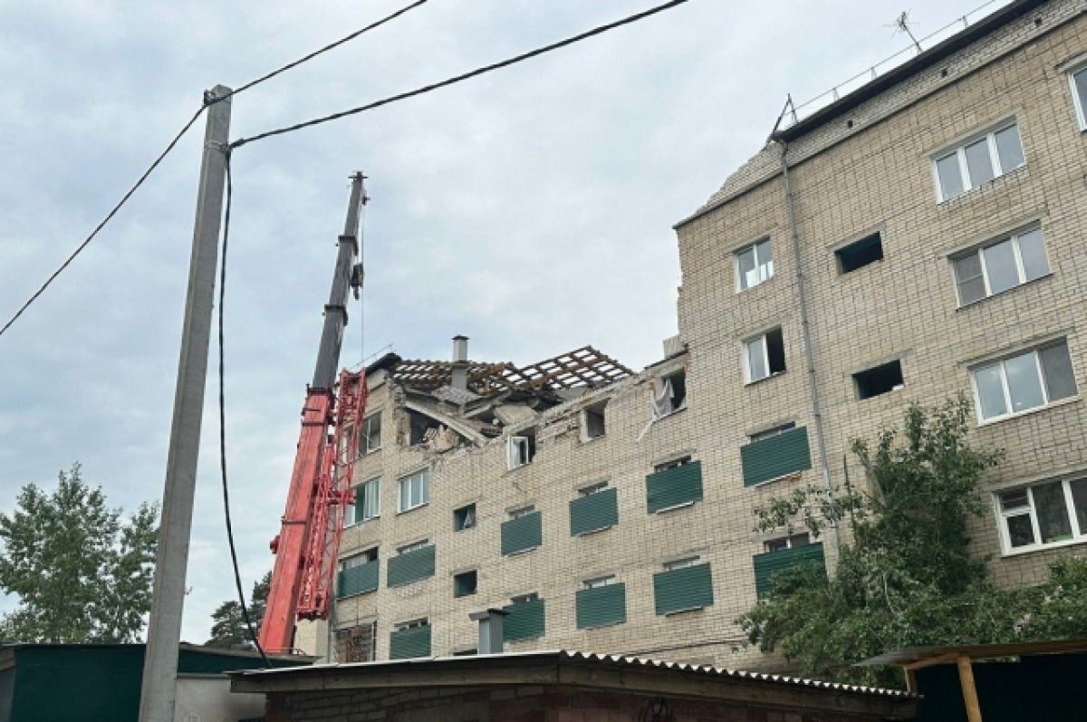    Демонтаж пострадавшего после взрыва газа дома начался в Чите