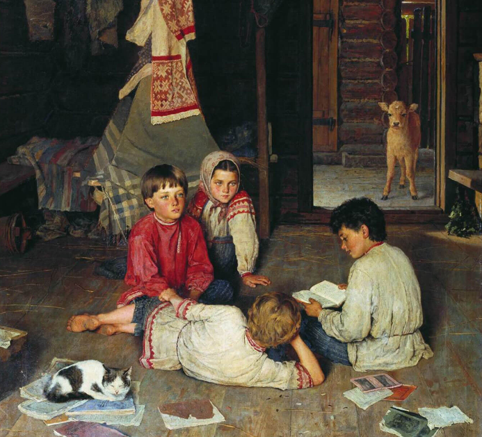 Очень короткий эпиграф : "Ох уж, эти сказки! Ох уж, эти сказочники!" - цитируется по источнику - мультфильму "Падал прошлогодний снег" Александра Татарского. На иллюстрации - фрагмент картины "Новая сказка"  Н.П. Богданова-Бельского