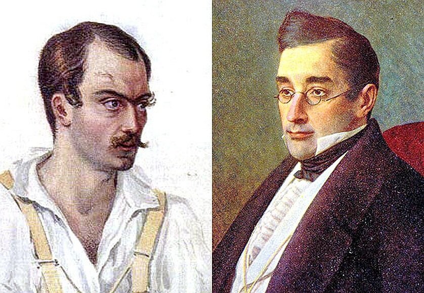 Александр Якубович и Александр Грибоедов.