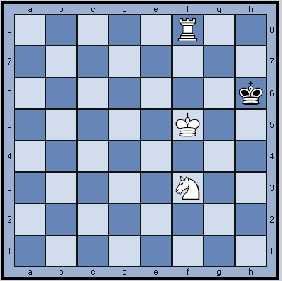 После 1. f8Л Крh6.