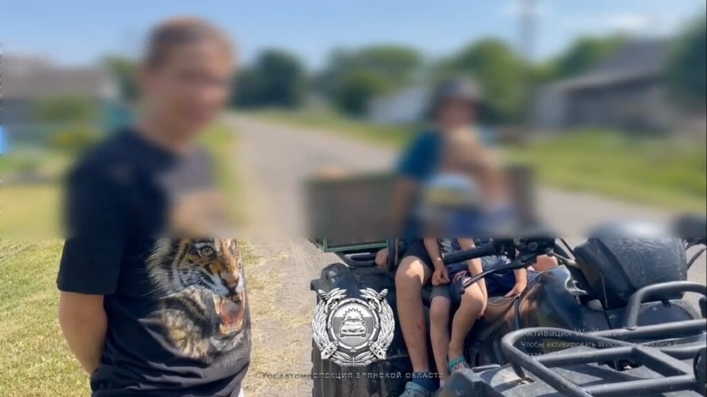    В Севском районе заставили спешиться перевозившую троих детей на квадроцикле «ЯжеМать» без водительских прав avchernov
