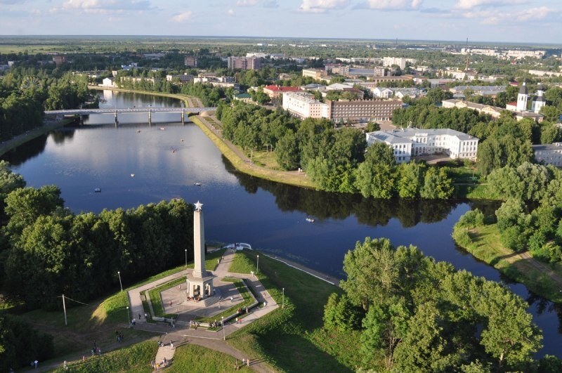 Великие Луки с высоты птичьего полета. 