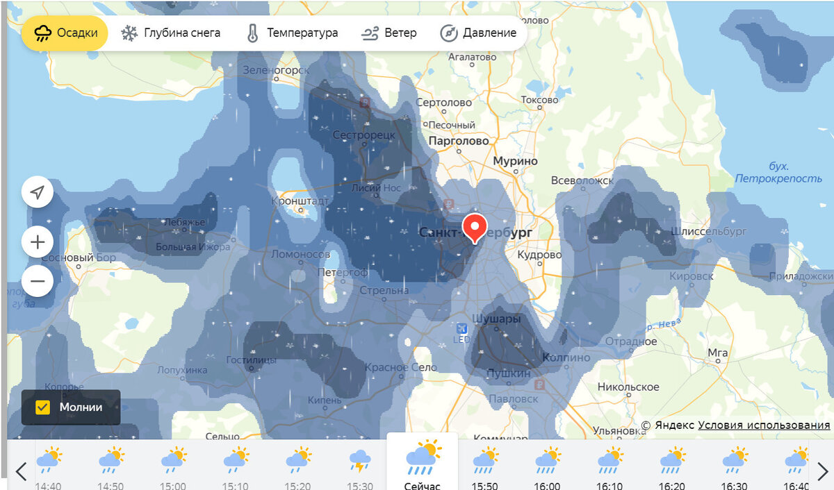 Погода в Санкт-Петербурге сегодня - GISMETEO