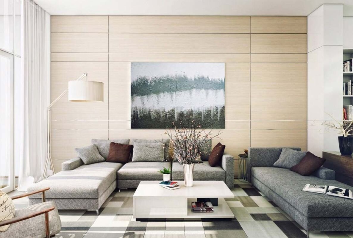 Мебель в интерьере гостиной комнаты. Фото 2.