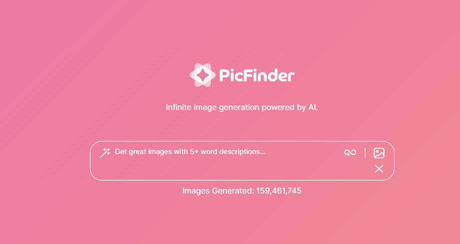 Главная страница picfinder.ai