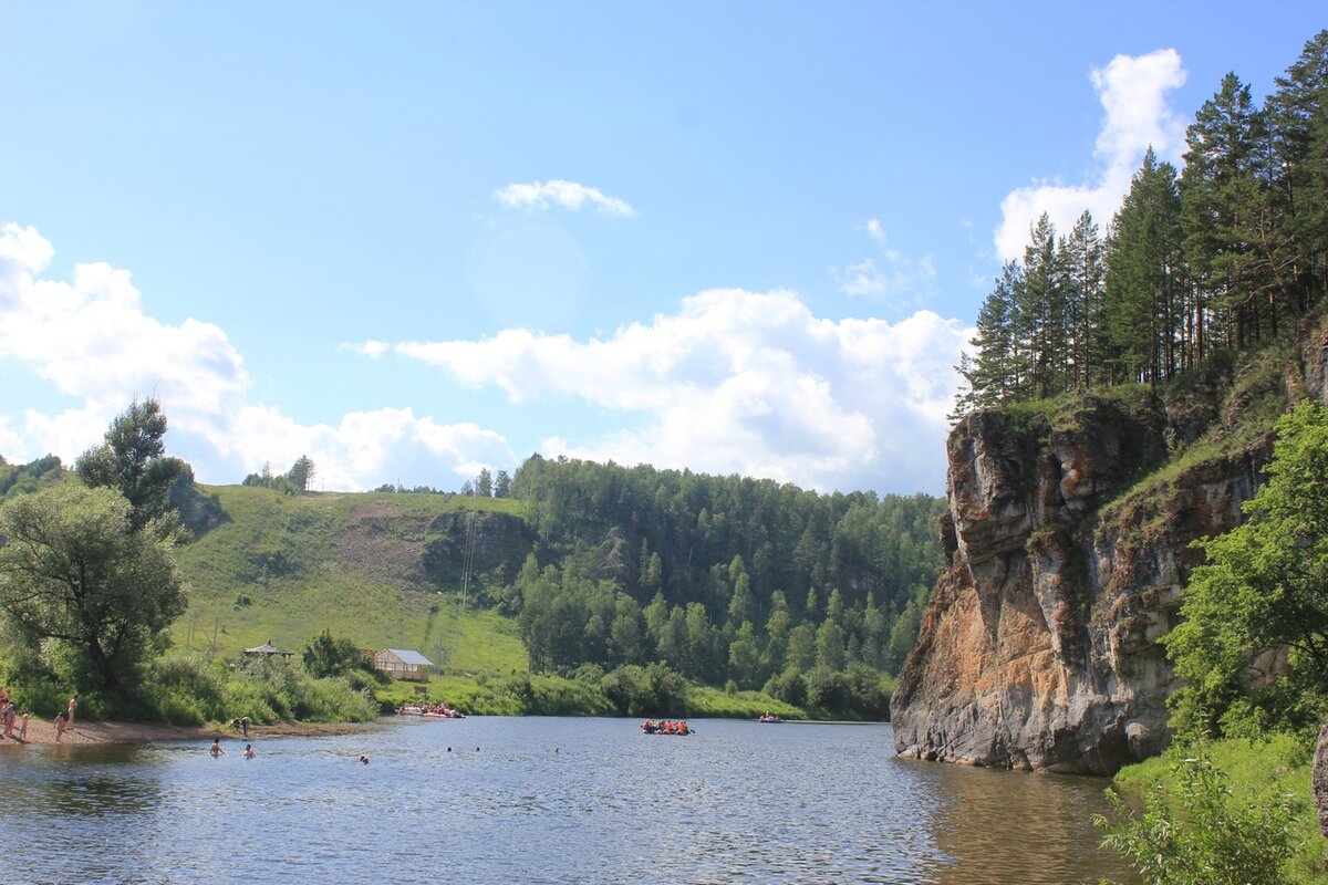 Река Юрюзань сплав фото