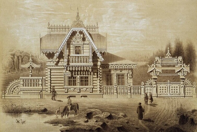 Крестьянсий домик, Урал, конец 19-го века. 