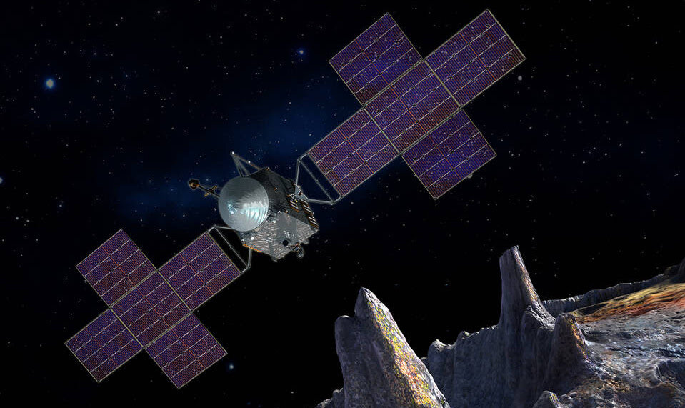 Права на снимок принадлежит https://spaceref.com/science-and-exploration/psyche-missions-has-an-updated-mission-plan/