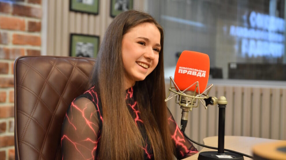    Камила Валиева в гостях у «Комсомолки». Фото: Иван МАКЕЕВ, КП