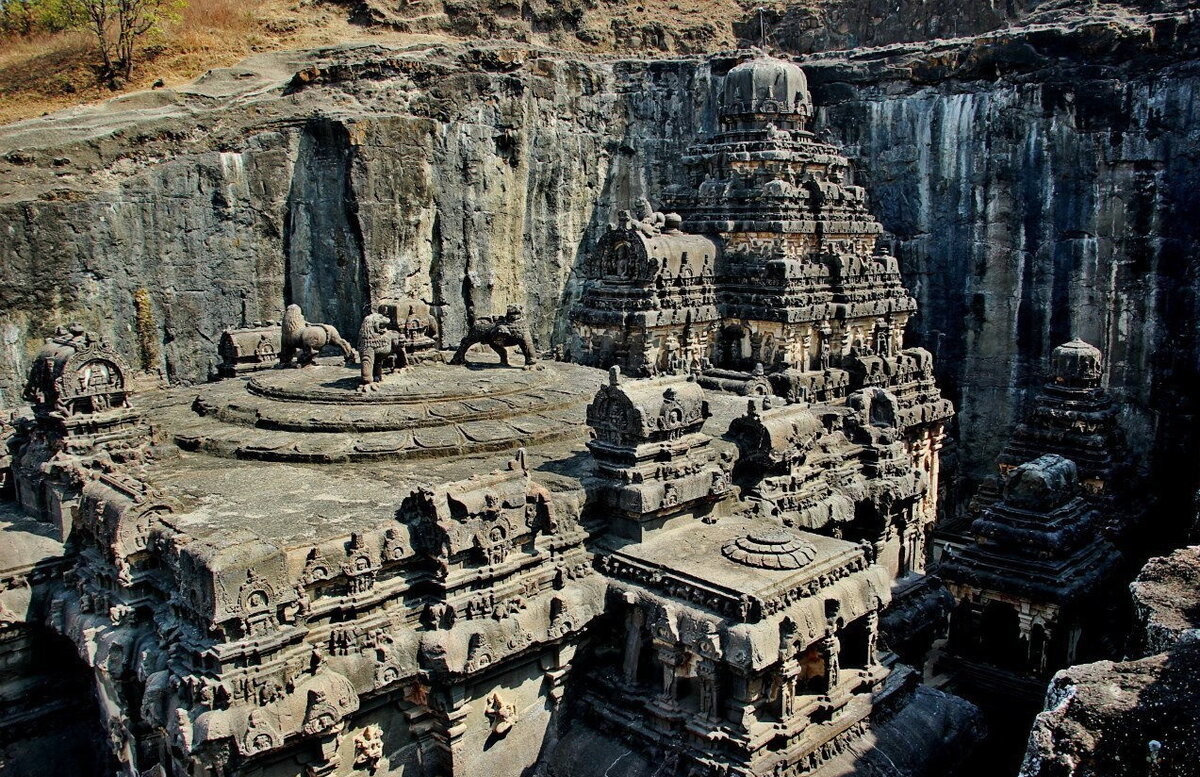 Храм кайласа в индии фото