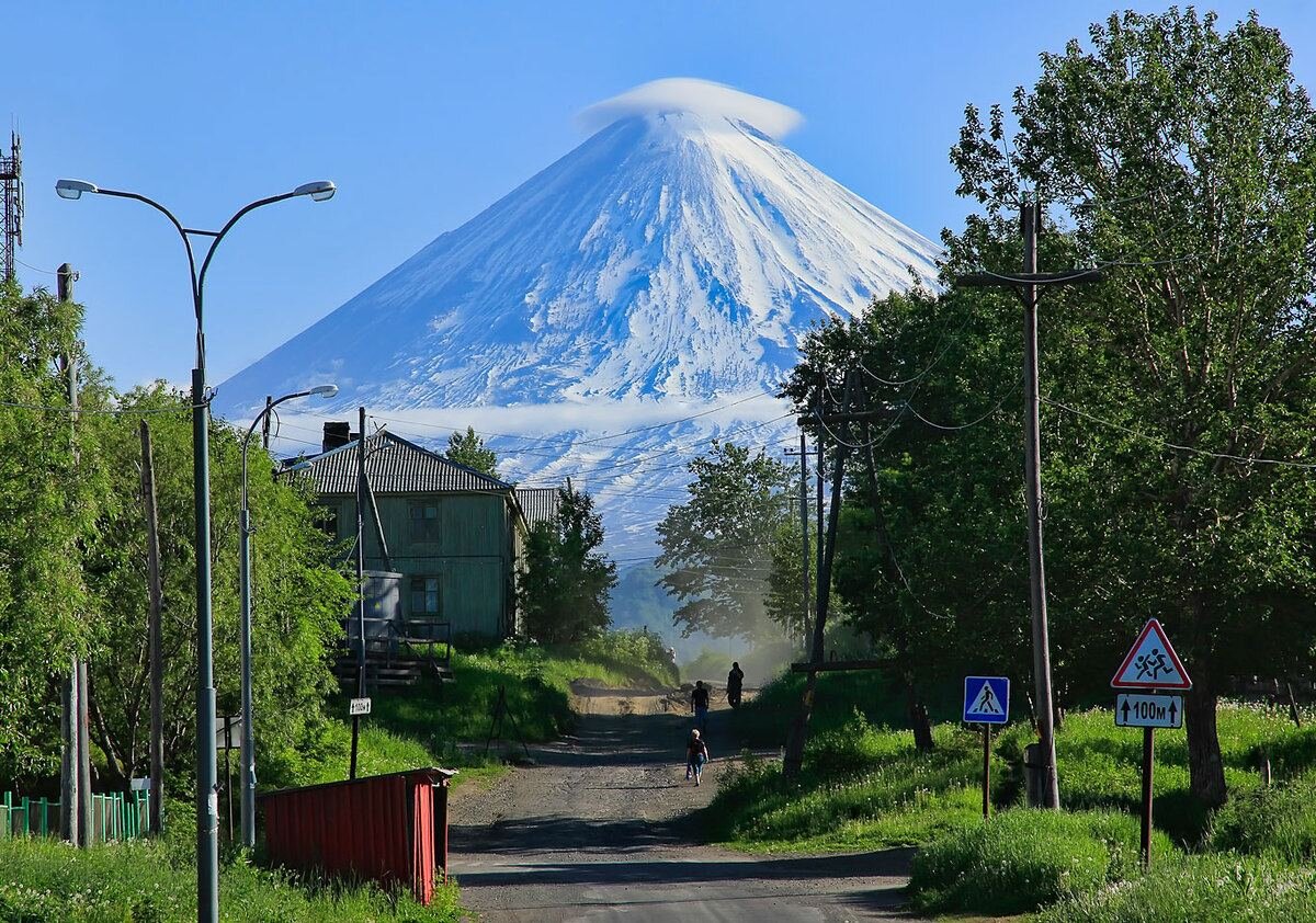 Камчатка Ключевская сопка