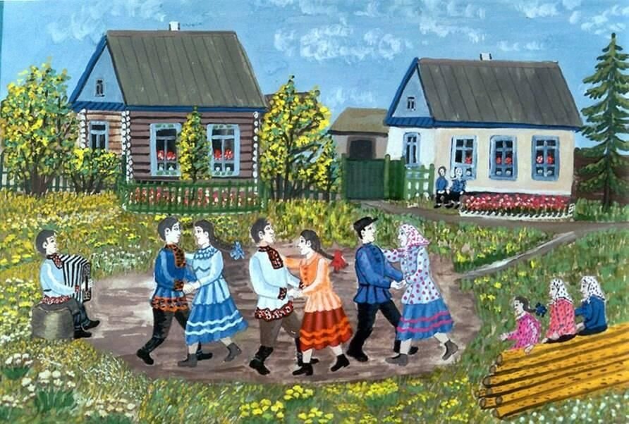 Сельский праздник картина