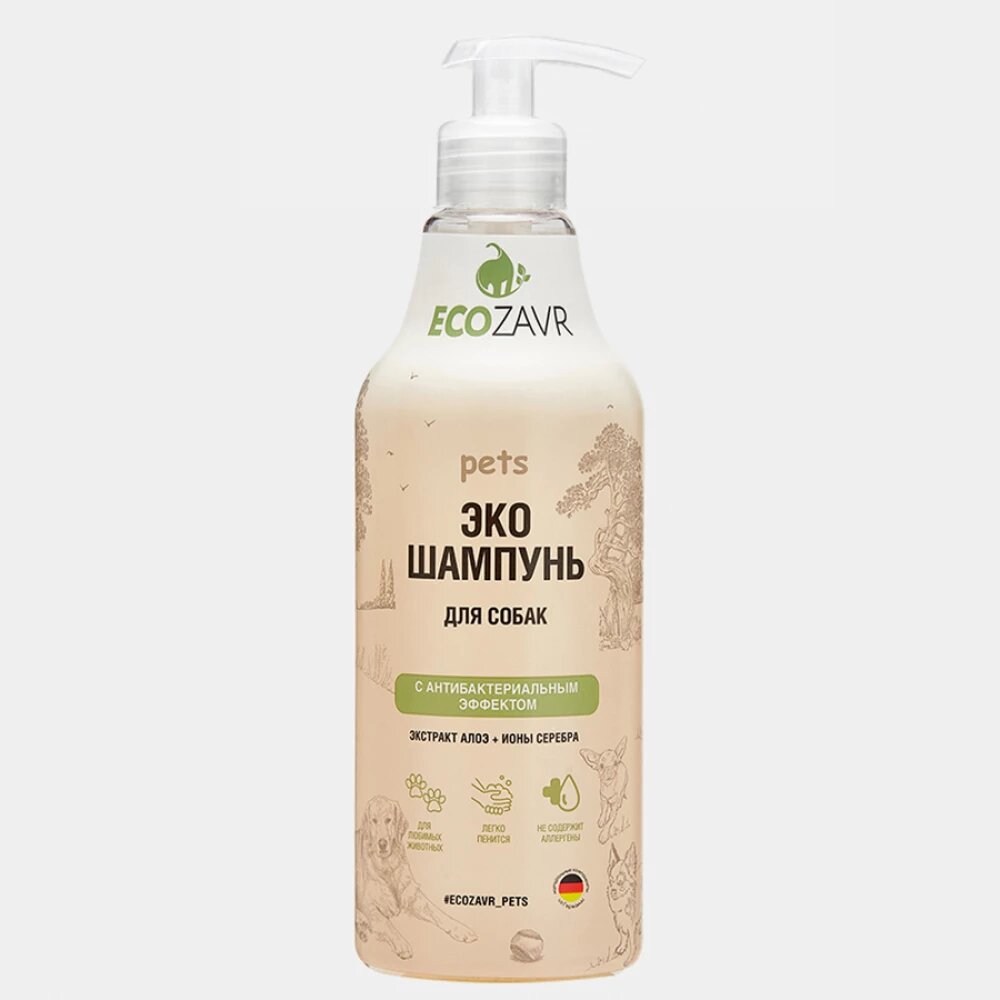 Эко шампунь для собак с добавлением Алоэ