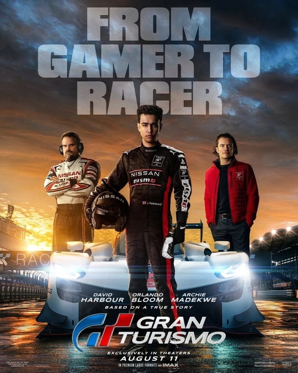    Промо-постер фильма «Gran Turismo» (2023)