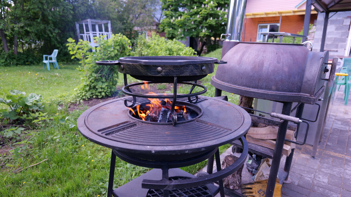 Садовая печь Везувий Легенда Гарден и Везувий Fantastic GRILL 700