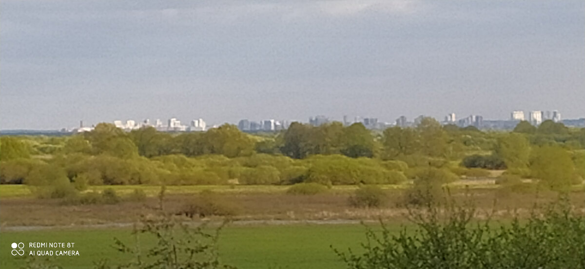 Рязань на горизонте. С нашего огорода.