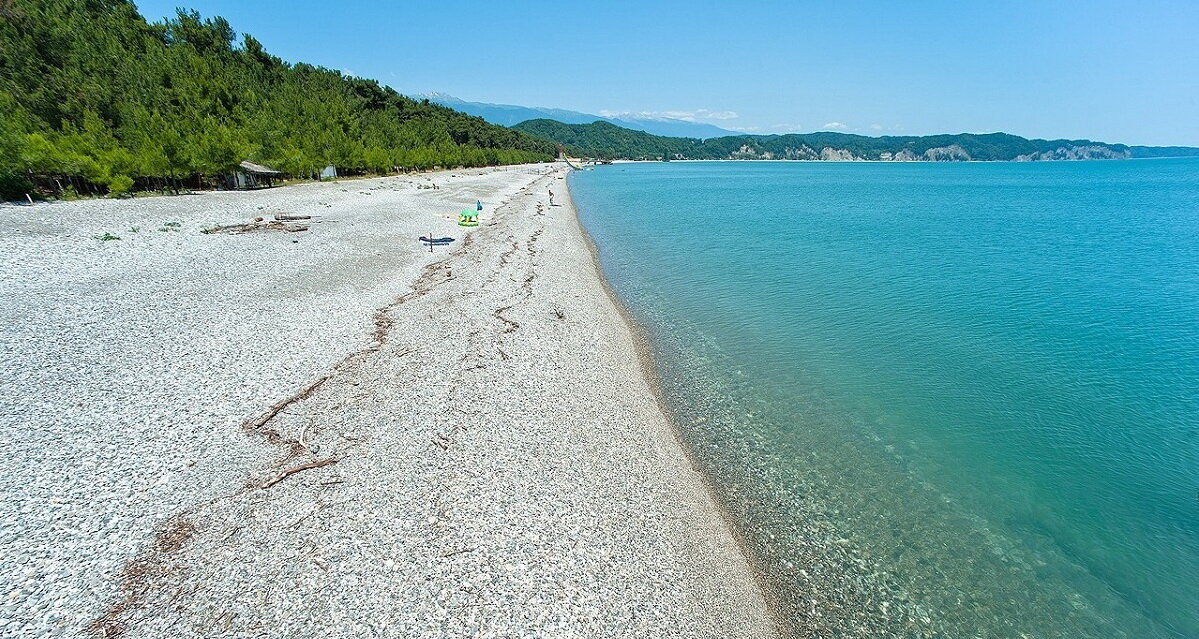 Пляж Лдзаа Абхазия.