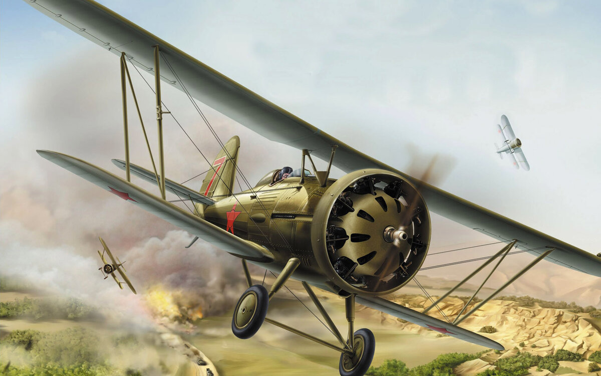 Рисунок истребителя И-5. (Для заставки). Источник: http://warwall.ru/