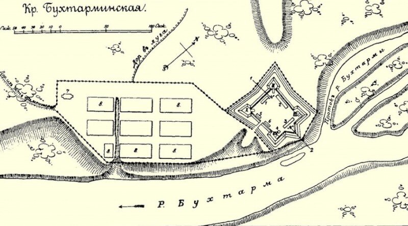 План Бухтарминской крепости