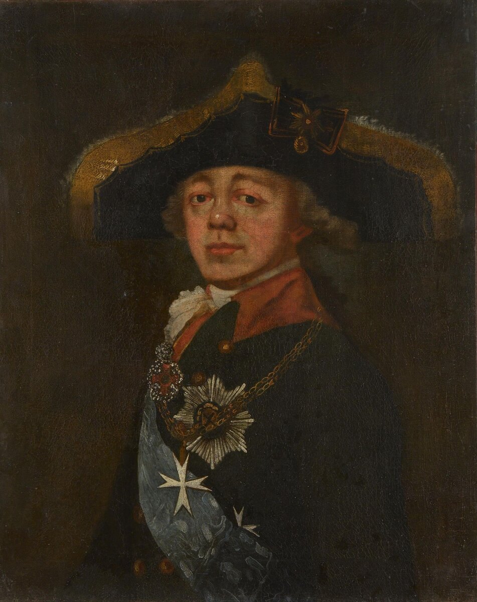 Неизвестный художник. Портрет Павла I. Конец XVIII в. Из собрания ГВСМЗ