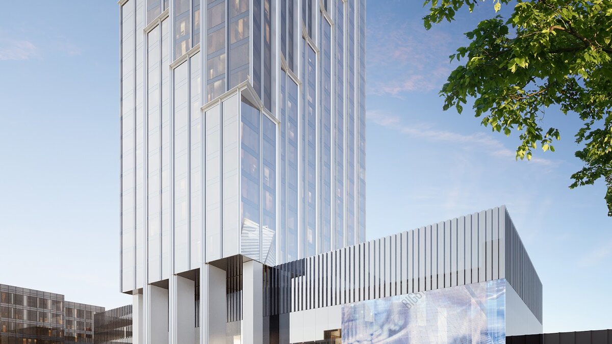 Стилобат в ЖК «Дом Дау»