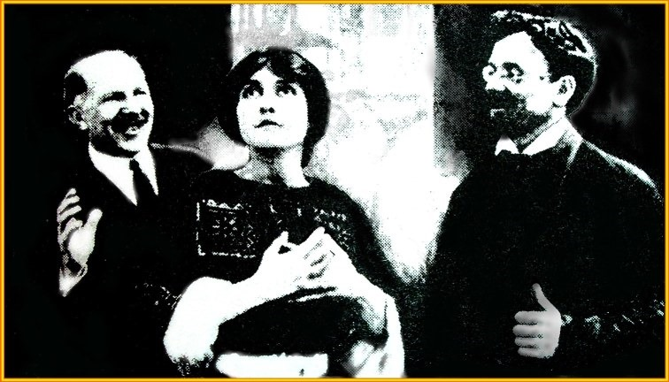 Эта фотография перепечатана уже в наши дни в американской газете «The Truth at Last» (№458. Декабрь 2006. Стр.12.). Подпись там такая: «Начало 1917 года. Леон Троцкий (Leon Trotsky) вместе с Голливудской кинозвездой немого кино актрисой Кларой Кимболл (Clara Kimball)».