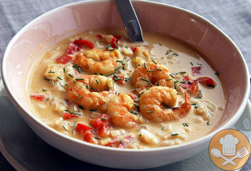 Рецепт супа "с креветками по-японски"