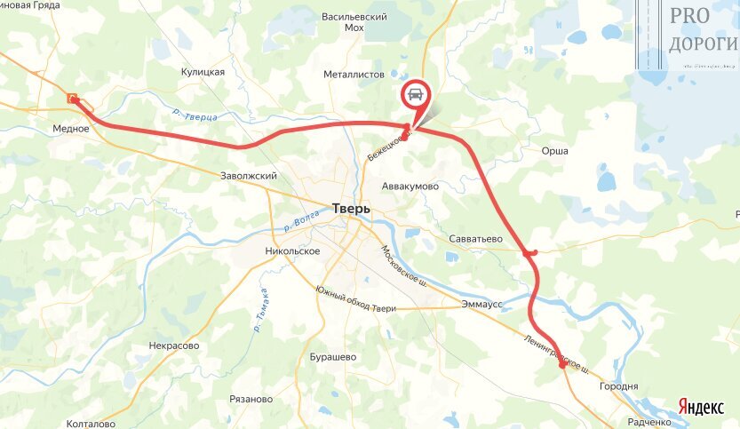 Новая трасса м11 вокруг твери на карте. Платная дорога вокруг Твери открытие.