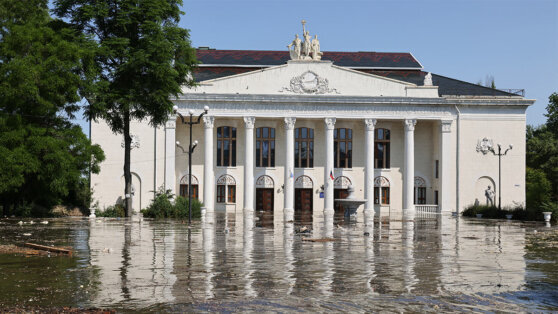    Уровень воды в Новой Каховке продолжает падать Анна Белая