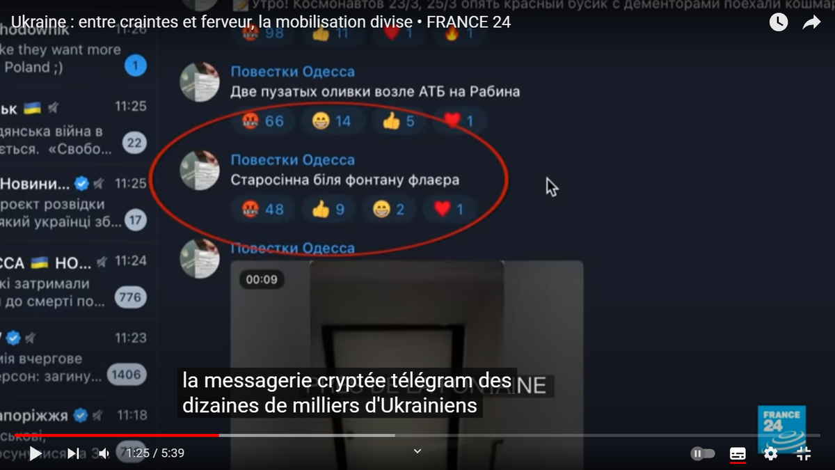 Скриншот с канала France24 с сайта YouTube