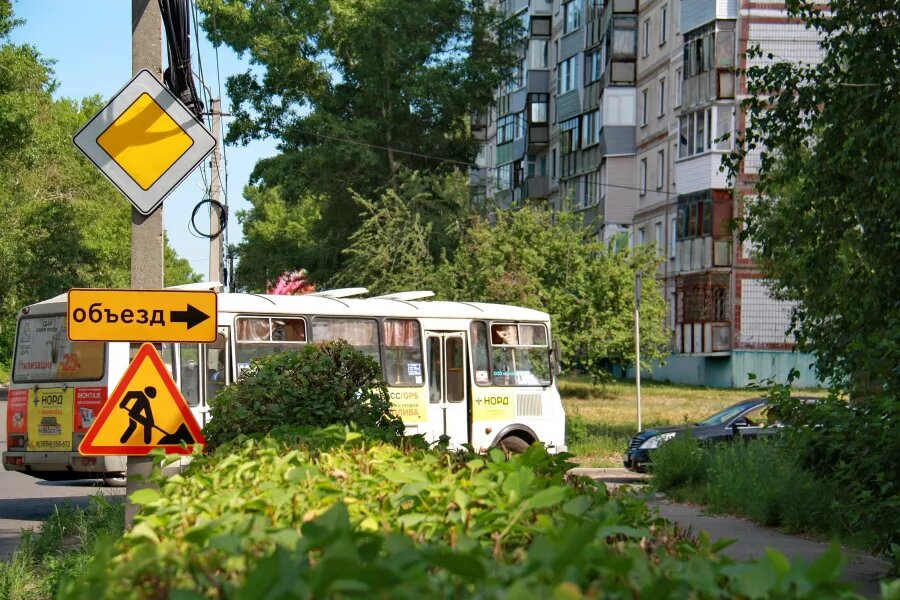 ул. Социалистическая, автобусы, дороги, перекрытие Сергей Кулыгин, БР   📷