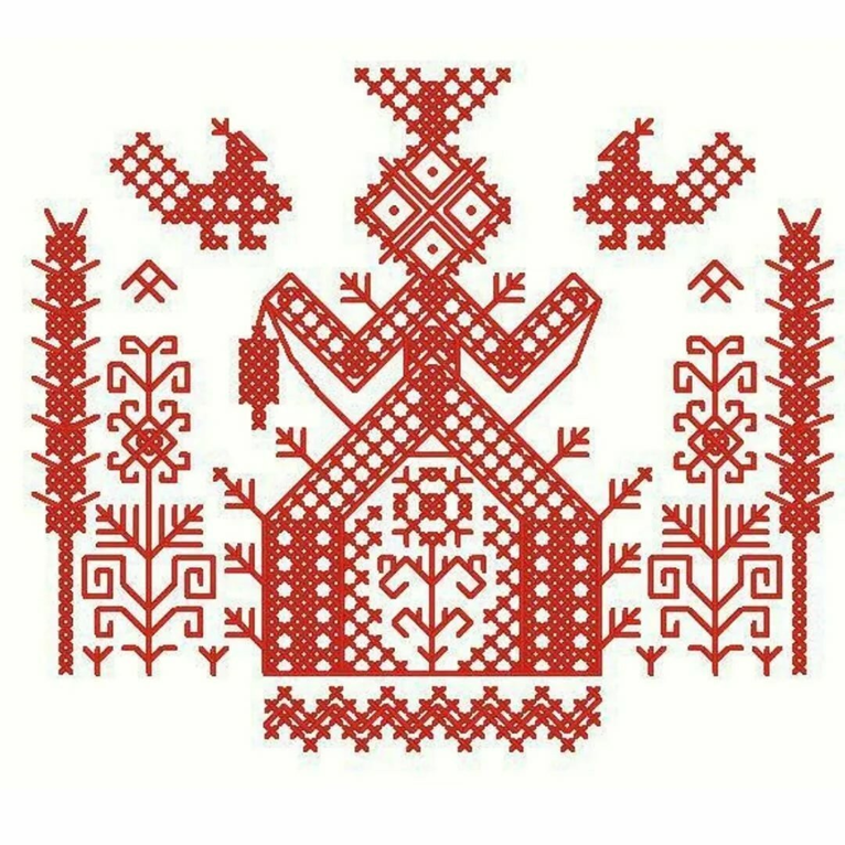 Орнамент, посвященный богине Макошь ©pinterest