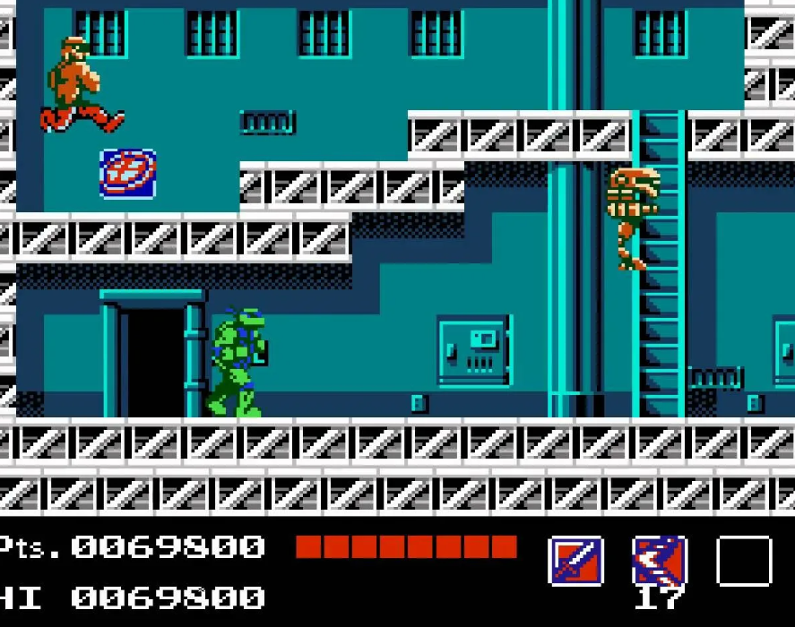 Все версии денди. Teenage Mutant Ninja Turtles NES 1989. Teenage Mutant Ninja Turtles 1 NES. Teenage Mutant Ninja Turtles игра 1989 Денди. Черепашки ниндзя 1 игра на Денди.