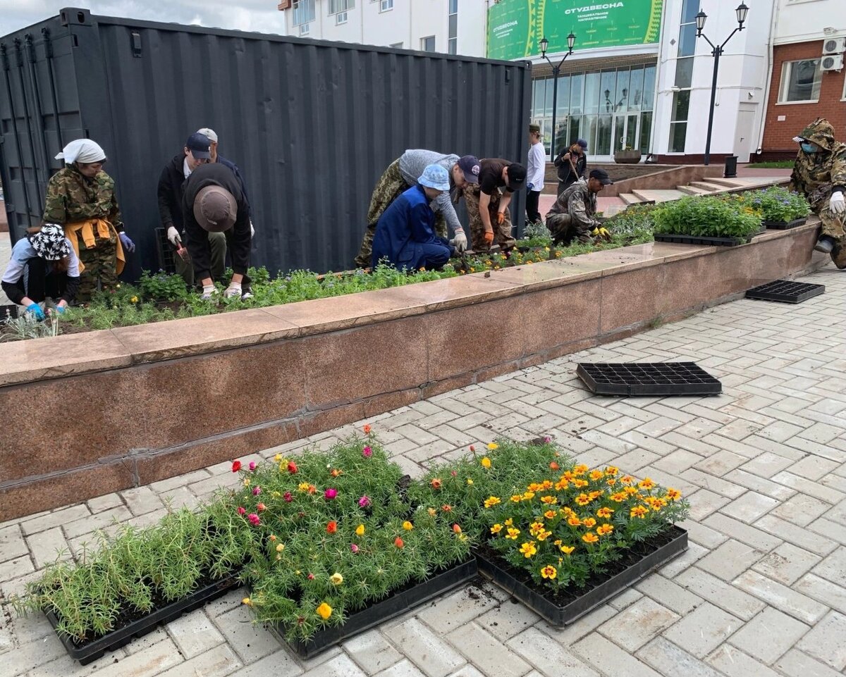    В Ханты-Мансийске начался сезон благоустройства и озеленения