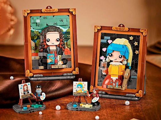 Наборы LOZ «Мона Лиза» (арт. 1286) и «Девушка с жемчужной сережкой» (арт. 1287)