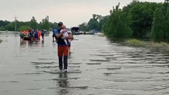    Более 7,5 тысячи человек эвакуировали после прорыва Каховской ГЭС в Херсонской области Алина Городниченко