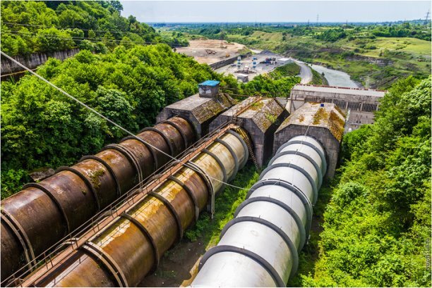 Трёхниточный турбинный водовод на Перепадной ГЭС-1