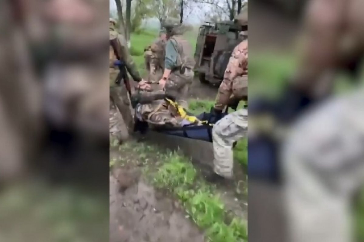    В Сети появилось видео эвакуации раненых французских наемников в зоне СВО