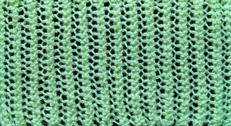 Лицевая и изнаночная сторона узора, так как он двусторонний