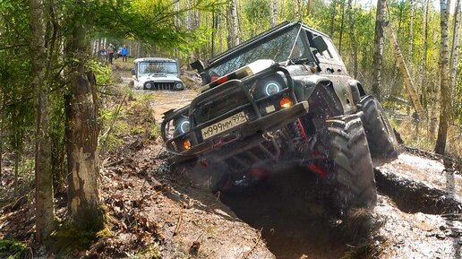 МЯСОРУБКА на БЕЗДОРОЖЬЕ! Оффроад МОНСТРЫ Уаз Патриот off road в болоте