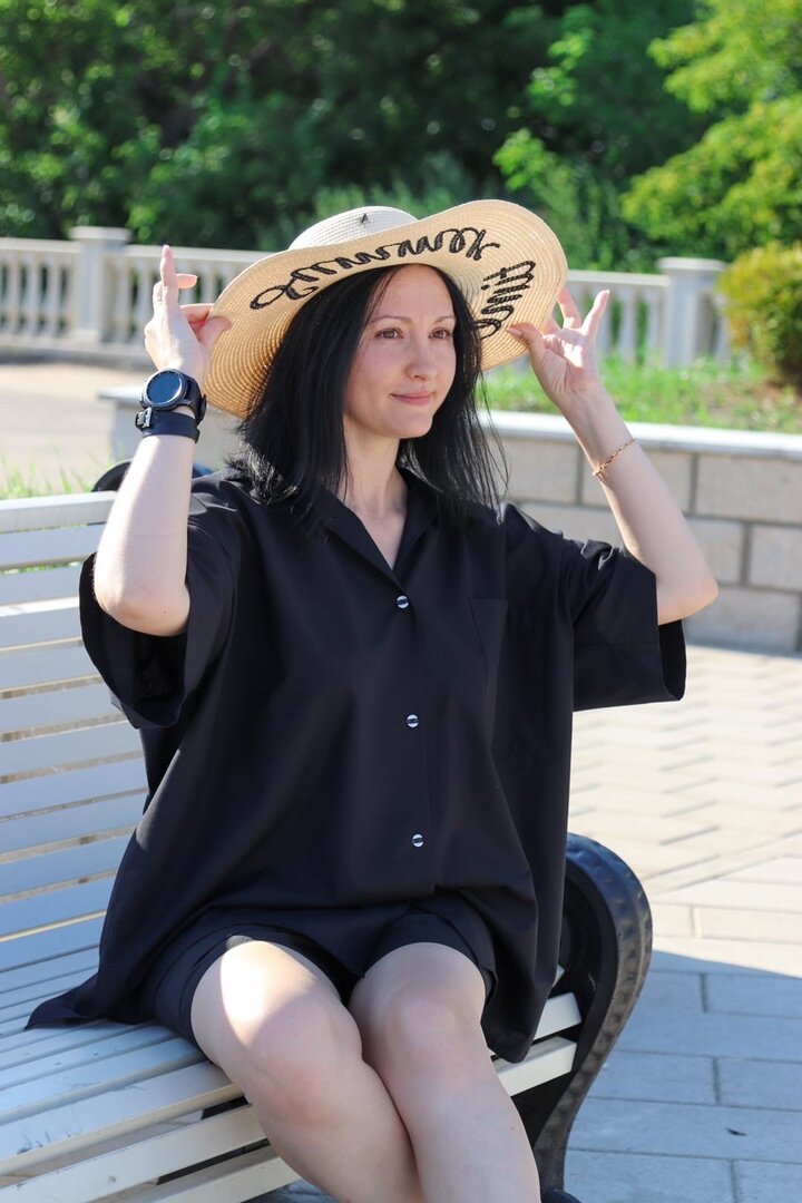 В любимой рубашке, идея ее создания пришла мне на отдыхе