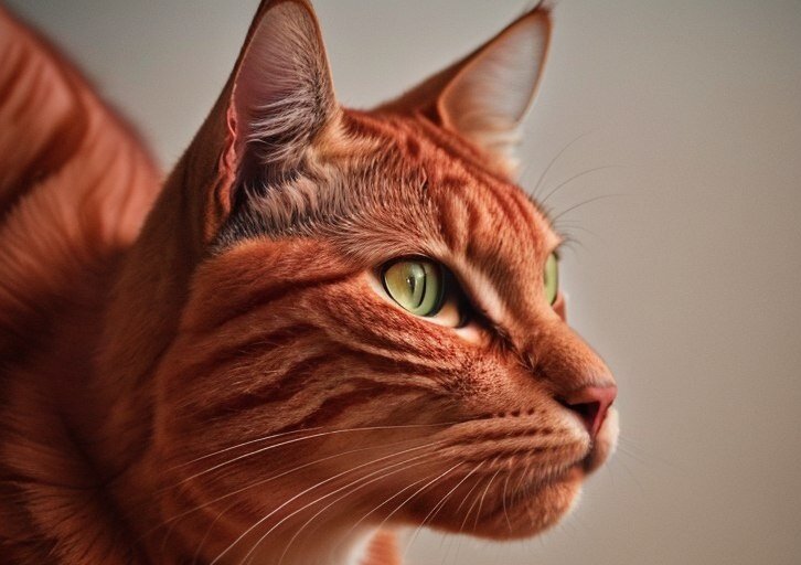 Красивый рыжий кот