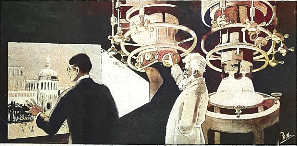Микроскопический мир. «Science and Invention», октябрь 1924. Рис. Ф. Пол.
