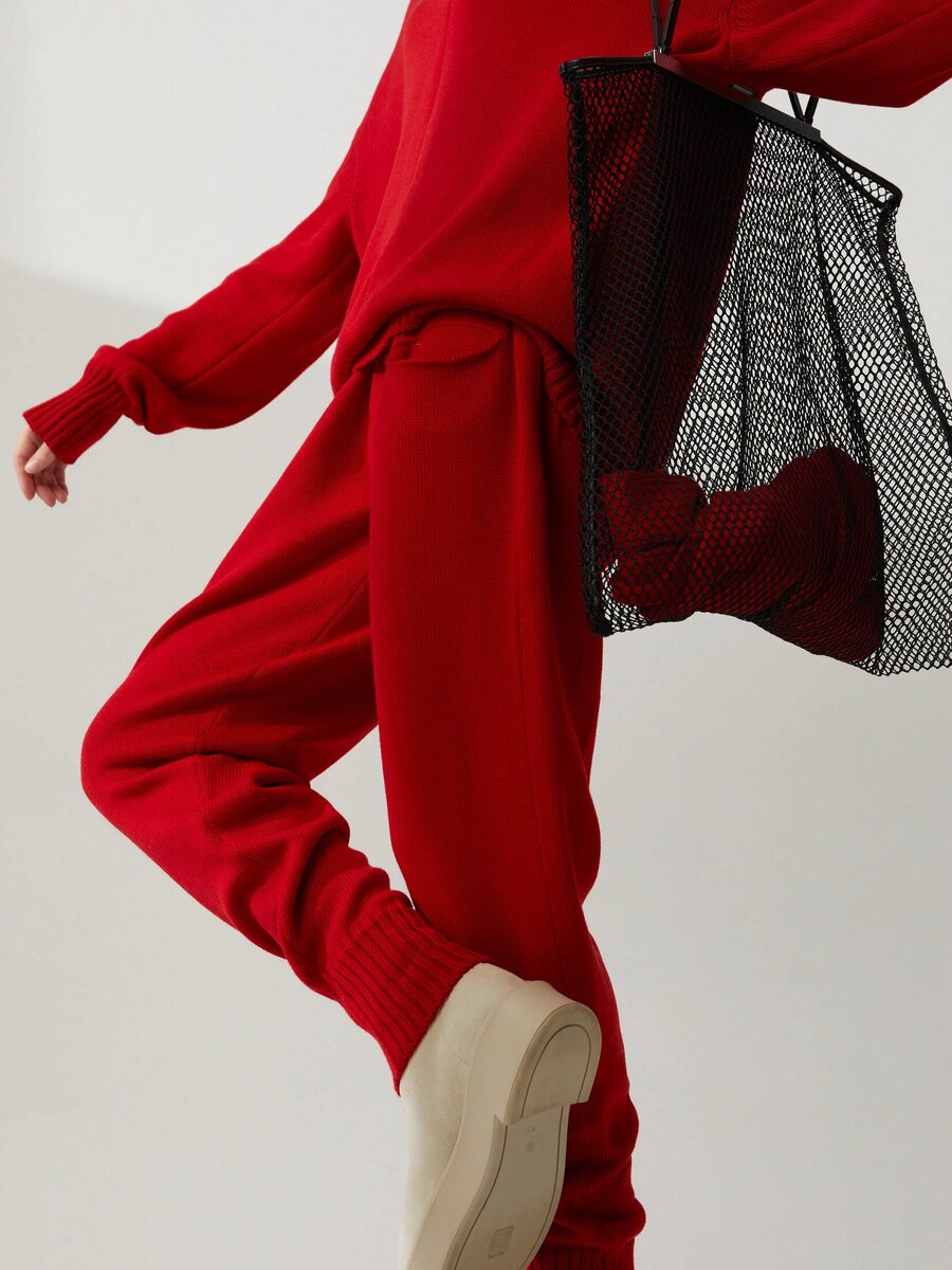 Брюки с манжетами из кэшвула LYNA+