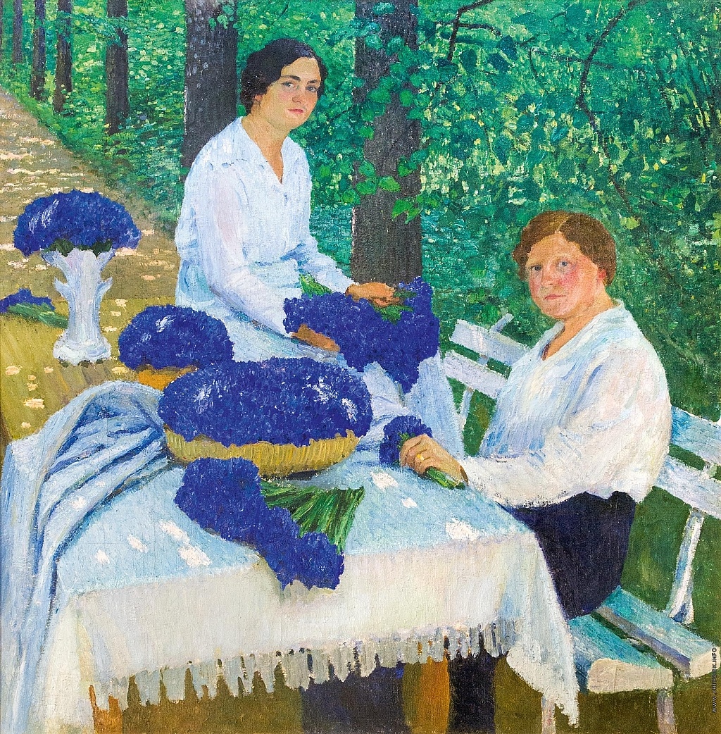 "Васильки". 1914.  Игорь Эммануилович Грабарь. Фото: rusimp.su