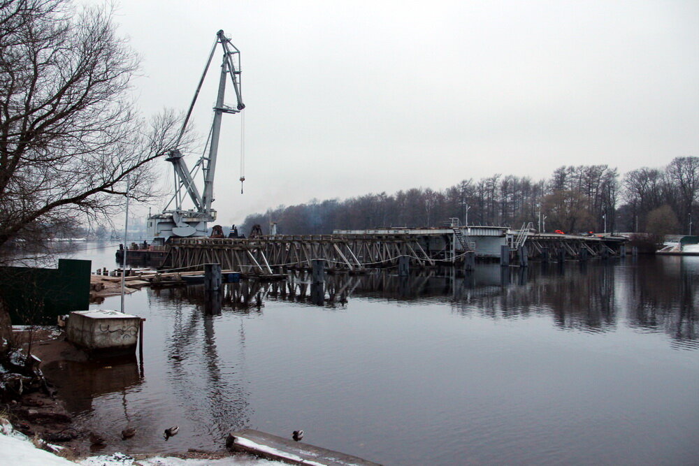 Демонтаж моста. Декабрь 2017 года. Фото Дмитрия Ратникова