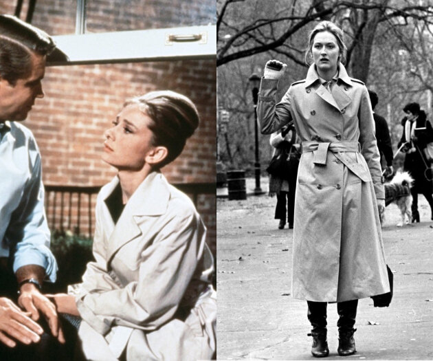 Кадр из фильма «Завтрак у Тиффани», кадр из фильма «Крамер против Крамера»