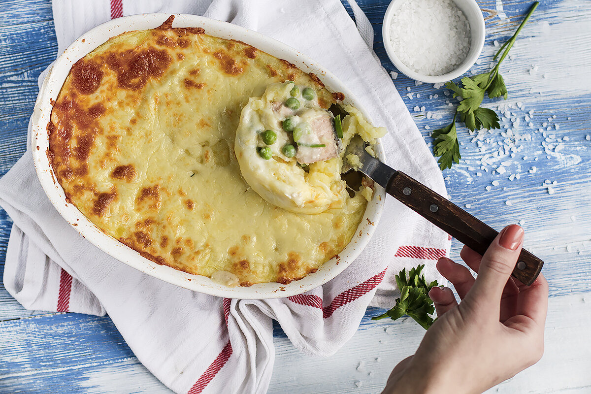 рыбный пирог