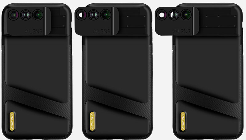 Чехол л-объектив Momax 3-in-1 CC5. Это уникальный чехол со сменными объективами для iPhone Xr. Он позволяет выбирать подходящий тип съемки под конкретную ситуацию и задачу, легко переключая объективы простым сдвигом панели с линзами в правую или левую сторону. Чехол идеально совместим с габаритами iPhone Xr, имеет все необходимые функциональные отверстия и обеспечивает первоклассную защиту корпуса телефона.